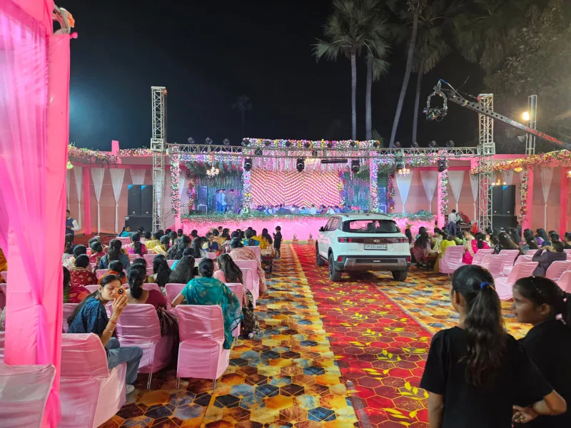 Birthday party setup